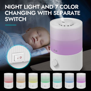 Umidificatori d'aria a luce notturna umidificatori per camera da letto, - Product Image 6