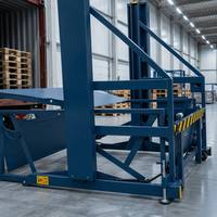 Rampe de chargement mobile hydraulique électrique à hauteur réglable JINMEITE en acier pour un chargement et un déchargement facile des conteneurs