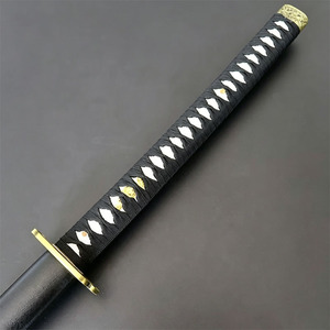Katana japonais en métal non affûté pour l'entraînement, avec fourreau noir, pour le cosplay d'anime et la collection - Product Image 3