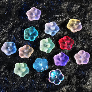 Fashionable Multi-color Straight-hole <b>Acrylic</b> Flower <b>Beads</b> for DIY Handmade Materials Bracelets Mobile Phone Chains Accessories - Product Image 1