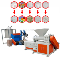 ¿Cuánto es una tonelada de material de trituración de botellas de plástico? Granulador de espuma Máquina de fabricación de gránulos de plástico