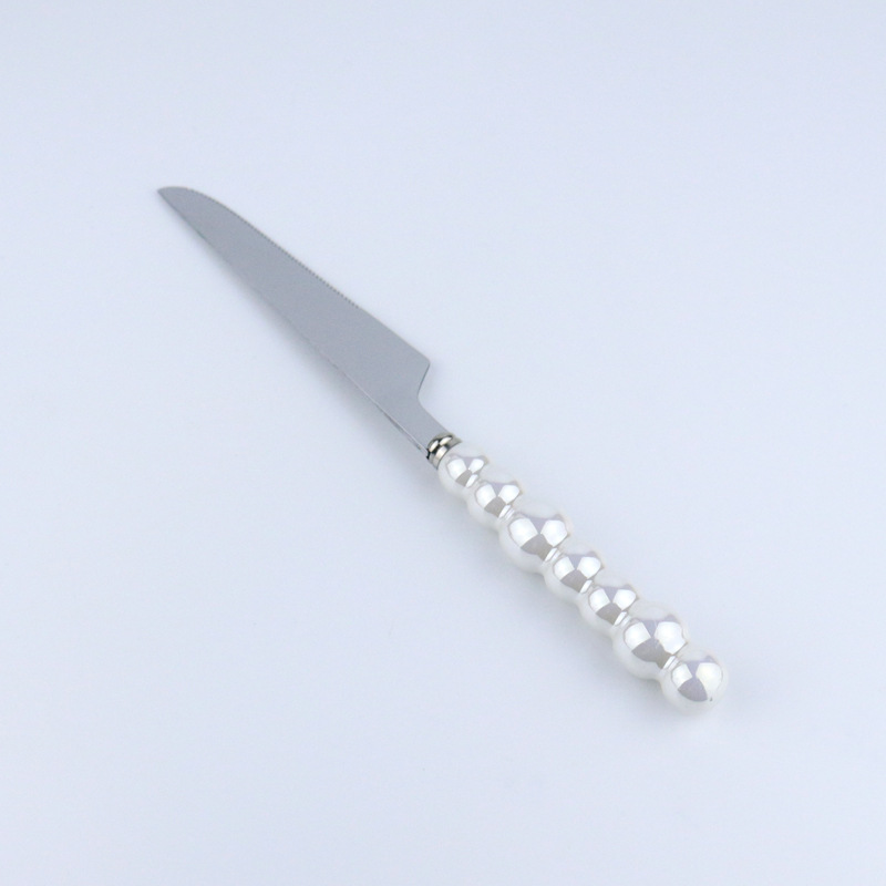 [Blanc] Couteau à dîner en perles