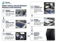 Module solaire photovoltaïque 660W offrant des performances stables sous différentes conditions environnementales