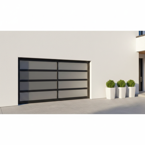 Porte d'entrée de <span class=keywords><strong>garage</strong></span> de luxe entièrement hermétique en verre encadré, résistante à la pluie, à l'humidité et à la poussière - Product Image 5