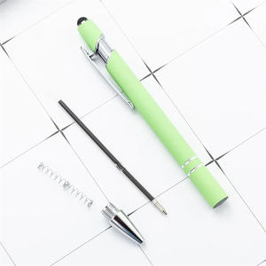 Werbe geschenke Aluminium Kugelschreiber Stift mit weichen Gummi-Touchscreens Neuester Stil <span class=keywords><strong>Promotion</strong></span> Custom Logo Kugelschreiber - Product Image 6