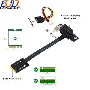 درجة عكسي PCI-E 1x إلى Wifi NGFF <span class=keywords><strong>M</strong></span>.2 مفتاح A + E Riser كبل من من من من من من من من من نوع A + E - Product Image 1