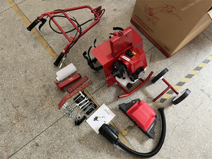 Mini Motocultor Agrícola de Ruedas con Motor de Gasolina, Usado, para Desmalezar y Cavar Zanjas - Product Image 5