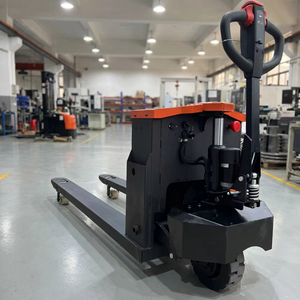 Transpalette électrique 2T avec batterie au plomb-acide, pneus pleins, mât monophasé pour utilisation en intérieur dans une usine de fabrication - Product Image 1