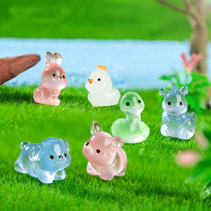 Miniaturas <span class=keywords><strong>de</strong></span> Resina Luminosas <span class=keywords><strong>de</strong></span> los Doce Signos del Zodiaco, Figuras <span class=keywords><strong>de</strong></span> Animales como Conejo, Dragón, Serpiente y Cerdo, Adornos <span class=keywords><strong>de</strong></span> Resina para Micro Paisajes y Manualidades - Product Image 6