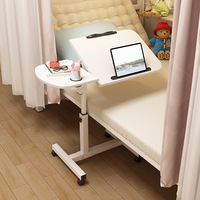 Escritorio Rodante Moderno para Portátil OEM, Mesa de Trabajo Ajustable en Altura para Cama, Hogar, Dormitorio y Sofá