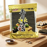Nori de sushi premium sain, 50 feuilles d'algues marines séchées et grillées