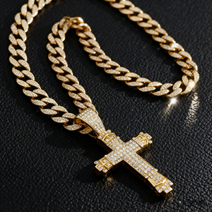 ההיפ הופ של גברים חמוצים שרשרת שרשרת חוליות שרשרת שרשרת חוליות שרשרת שרשרת שרשרת חוליות שרשרת שרשרת תליון זהב - Product Image 4