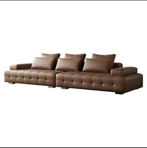 Venta Directa de Fábrica, Sofá Modular de Cuero Genuino de Alta Gama Italiano Txp2 Louis Denny Lawrence, Diseño Moderno - Product Image 2