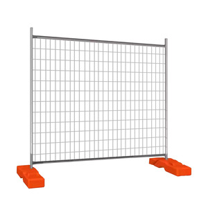 Di chuyển xây dựng lỗ vuông uốn tấm lưới thép hàng rào tạm thời để bán - Product Image 2