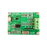 Small Size 3-phase 0.1Hz to 2KHz 0-360 Degree Phase Adjustable Sine Wave Signal Generator with Software Setting