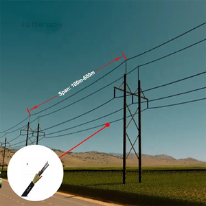 Câble ADSS G652D extérieur autoportant à gaine simple, <span class=keywords><strong>conducteur</strong></span> blindé torsadé -40~+70°C, 24/48 fibres - Product Image 6