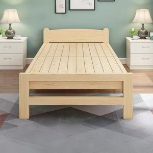 Solid Wood Folding Bed Durable Rental Home Single Bed Frame Small Space Office Hospital Nap <strong>Cot</strong> - Product Image 3