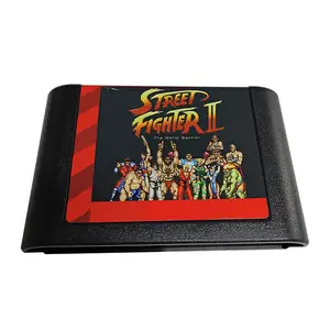 Wholesale Sale Street Fighter II The World Warrior New Paper MD Multi Card Classic Game Cartridges For Sega Mega Drive Console