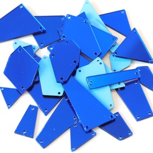 Strass à coudre en acrylique miroir Oleeya, tailles assorties, pour travaux manuels DIY, pierres plates à coudre pour décorations de vêtements et robes - Product Image 5