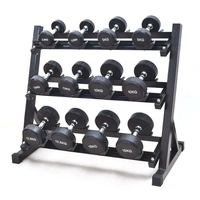 Haltères ronds en caoutchouc DINUO de haute qualité, poids en fonte massifs pour centre de remise en forme, salle de sport à domicile, entraînement