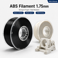 Filament ABS noir et blanc 1,75 mm pour imprimante 3D FDM – Matériau pour prototypes industriels et pièces fonctionnelles sur bobine