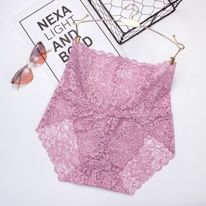 Nuevas bragas de cintura alta para mujer, control de abdomen, ropa interior de punto sin costuras, tallas grandes, ropa interior sin costuras con recortes - Product Image 5