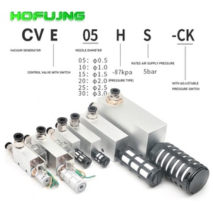 เครื่องกำเนิดสุญญากาศซีรีส์ CV รุ่น CV-10HS ระบบลมแรงดันลบ พร้อมข้อต่อ ตัวเก็บเสียง และสวิตช์ คุณภาพดี - Product Image 2