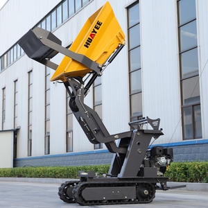 Mini-dumper sur chenilles robuste pour usage intensif, idéal pour le jardinage et l'agriculture, avec chargement automatique et système hydraulique - Product Image 4