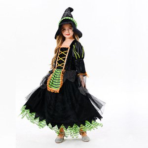 Costume da Strega per Bambini Luolan per Halloween, Abito da Ballo in Poliestere Stile TV e Cinema, Taglie S/M/L/XL per Spettacoli Teatrali - Product Image 2