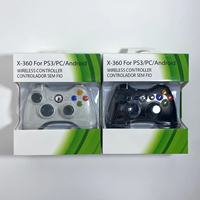 Control Remoto Inalámbrico para Juegos de 2.4GHz con Motor de Vibración - Control con Palanca 3D para Xbox 360, Receptor USB Incluido