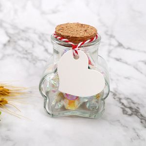 Étiquettes en papier kraft vierges personnalisées en forme de cœur pour la Saint-Valentin, étiquettes cadeaux de mariage, fournitures de décoration pour fêtes - Product Image 4