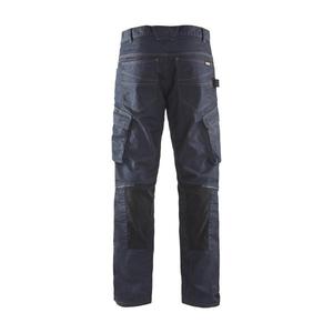 BLAKLADER - 149711418999C146 Pantalon de service denim stretch Bleu marine/noir-PANTALON DE TRAVAIL EAN 7330509554692 - Product Image 2