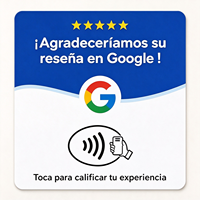 Support de carte NFC QR programmable personnalisé en plastique pour paiement en espagnol, compatible avec Google Play Gift Card, avis et contrôle d'accès aux réseaux sociaux
