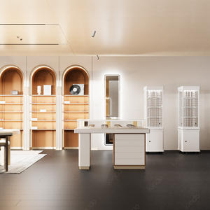 SUNDO magasin d'optique design d'intérieur décoration vitrine verre lunettes de soleil sol présentoir conception de magasin de lunettes - Product Image 2