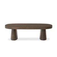Table basse minimaliste contemporaine en bois massif, fabriquée à la main avec des couleurs personnalisables pour les salons modernes d'appartements et de villas