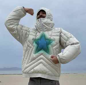 Veste bomber en nylon matelassée en duvet, fine et chaude, sur mesure, pour l'automne, pour hommes, vente en gros - Product Image 3