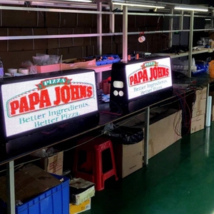 Xe hiển thị biểu ngữ P5 không dây Taxi/xe/Taxi dẫn ánh sáng hàng đầu hiển thị - Product Image 4