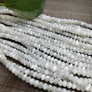 ลูกปัดธรรมชาติขนาด2*4มม. เครื่องประดับเปลือกหอยมุกสำหรับทำเครื่องประดับ DIY - Product Image 5