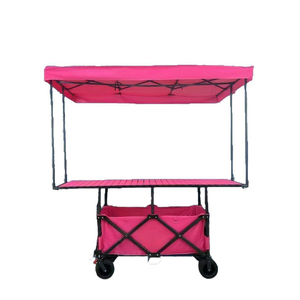 Carrito de camping plegable para exteriores con tablero de mesa grande ajustable, tela engrosada y tipo de montaje para puestos. Venta al por mayor. - Product Image 1