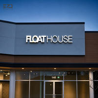 Letras de Canal LED con Iluminación Frontal Personalizadas EZD, Letrero 3D con Logotipo para Tienda o Restaurante, Letrero Publicitario Exterior para Negocios