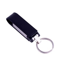 Clé USB promotionnelle en cuir, clé USB 16 Go 32 Go avec porte-clés pour hommes, Memorias Flash Usb 3.0, clé USB 4 Go 1 Go