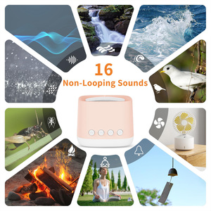 Rechargeable Mini Travel <b>Sleep</b> Sound Machine,Amber Night <b>Light</b>,16 Natural Sounds Timer & Memory Function for Baby Nursery Adult - Product Image 3