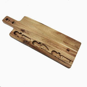 Ensembles planche à <span class=keywords><strong>fromage</strong></span> et plateau <span class=keywords><strong>de</strong></span> service, en bois d'acacia naturelle, pour la maison - Product Image 6