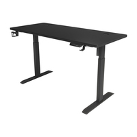Table de jeu convertible en métal, bureau d'ordinateur avec porte-gobelets rétractables, plateau à collations, hub de gestion des câbles