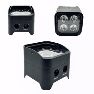 Luci senza fili Smart Dj S4 4*18W RGBWA + UV Led Par può fase di illuminazione per eventi di nozze <span class=keywords><strong>con</strong></span> telecomando - Product Image 5