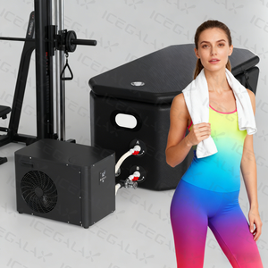 ICEGALAX bak mandi es miring, terapi celup dingin dan pemulihan kebugaran ozon WiFi mendukung bak mandi es miring miring dan pendingin air - Product Image 2