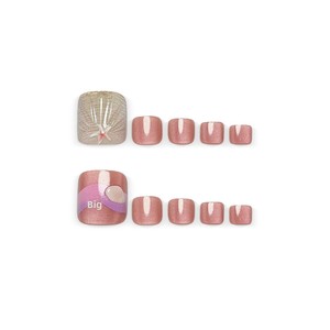 Tips kuku persegi berlapis resin 3D dengan desain bintang laut, warna pink nude, motif mata kucing, untuk musim panas di tepi pantai, sudah dirancang sebelumnya.