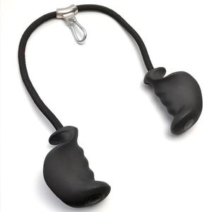 高品質プラスチック製メカニカルソフトトリプルヘッドロープトレーナー大型フライバックレジスタンスバンドラットプルダウン筋力トレーニング - Product Image 1
