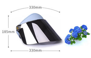 ALLCH 定制徽标全脸帽子眼镜头盔遮阳帽可调节 PC 镜片防紫外线 UPF>50 适合骑行沙滩男女通用户外 - Product Image 6