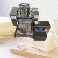 Machine automatique de fabrication de crêpes mille-feuilles miniatures, machine commerciale de fabrication de crêpes aux œufs, machine de fabrication de peau de gâteau en couches